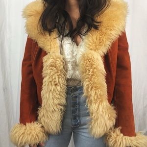 VINTAGE/ 1970s penny lane coat